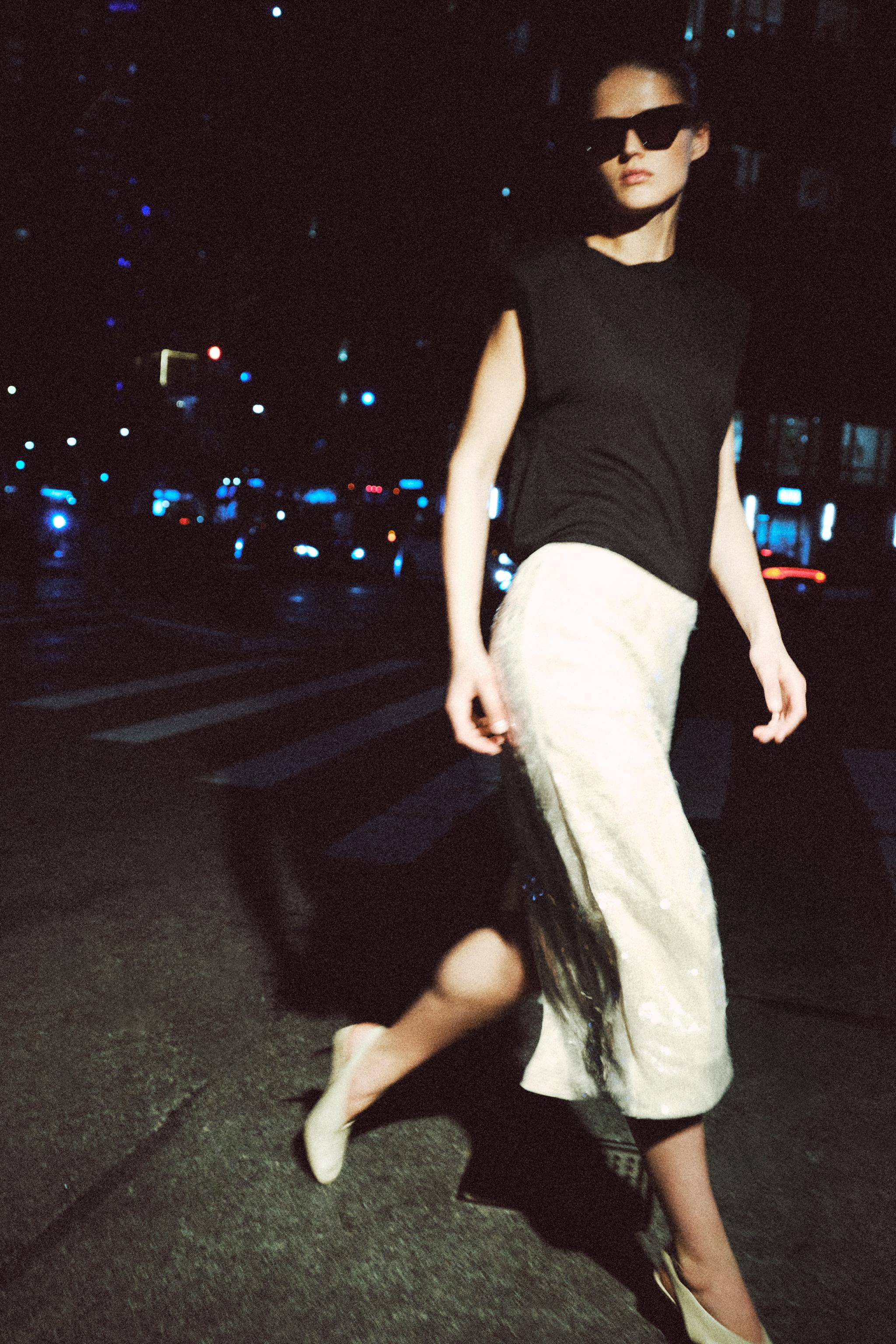 ZW COLLECTION SEQUIN MIDI SKIRT